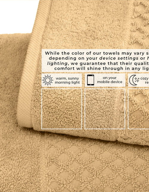 Load image into Gallery viewer, Cotton Diamond Waffle Weave Bath Towel Set - Grayson Collection
