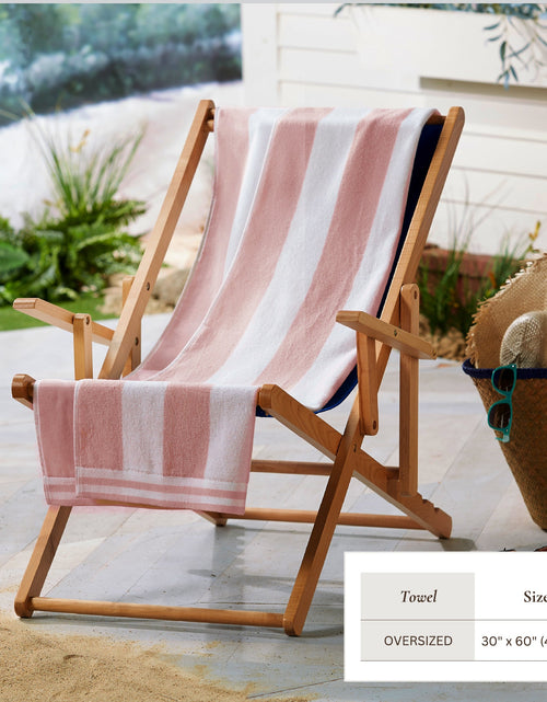 Load image into Gallery viewer, Striped Cabana Beach Towel - Edgartown Collection
