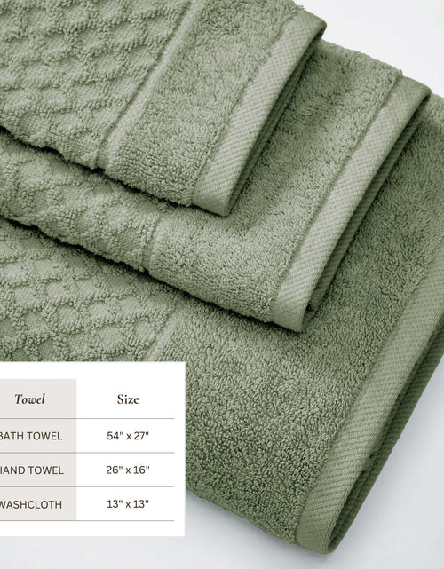 Load image into Gallery viewer, Cotton Diamond Waffle Weave Bath Towel Set - Grayson Collection
