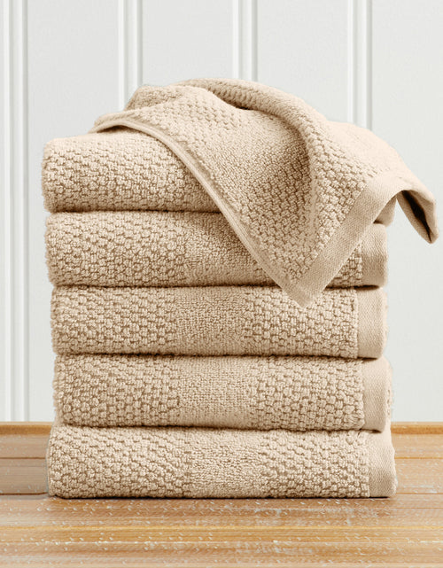 Load image into Gallery viewer, 100% Cotton Woven Texture Bath Towel Set - Marbella Collection
