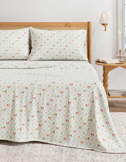 Load image into Gallery viewer, Turkish Cotton Flannel Sheet Set - Elevated Holiday Collection
