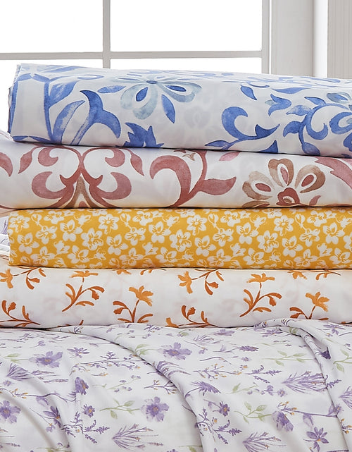 Load image into Gallery viewer, Watercolor Floral Sheet Set - Delia Collection
