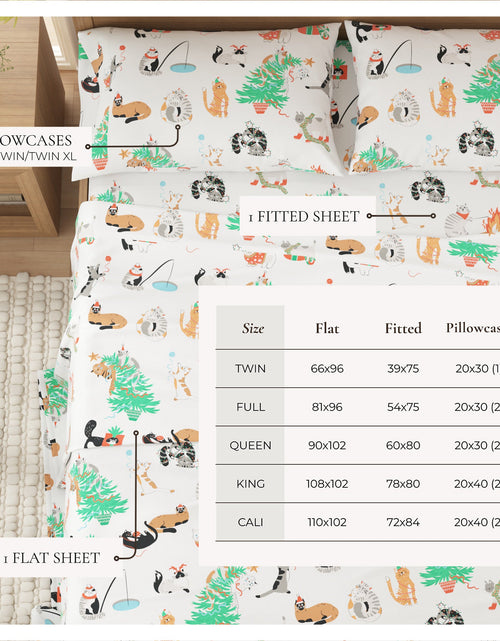 Load image into Gallery viewer, Turkish Cotton Christmas Flannel Sheet Set - Whittaker Collection
