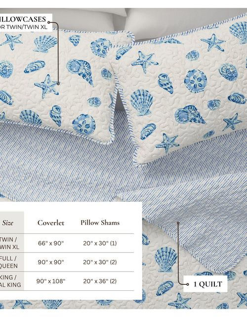 Load image into Gallery viewer, Coastal Quilt Set Bali Collection
