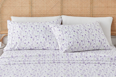 Watercolor Floral Sheet Set - Delia Collection