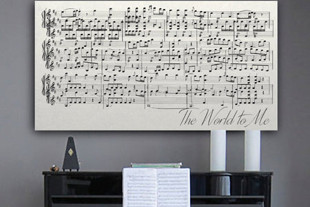 First Dance Lyrics On Canvas - Custom Made With Your Wedding Song