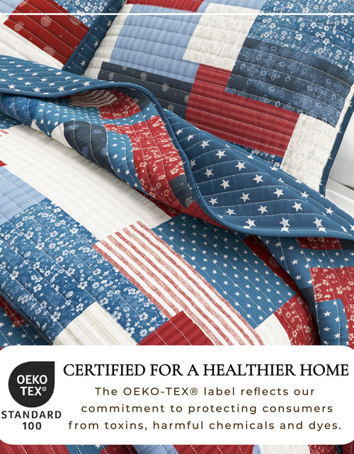 Load image into Gallery viewer, Americana Patchwork Quilt Set - Lowel Collection
