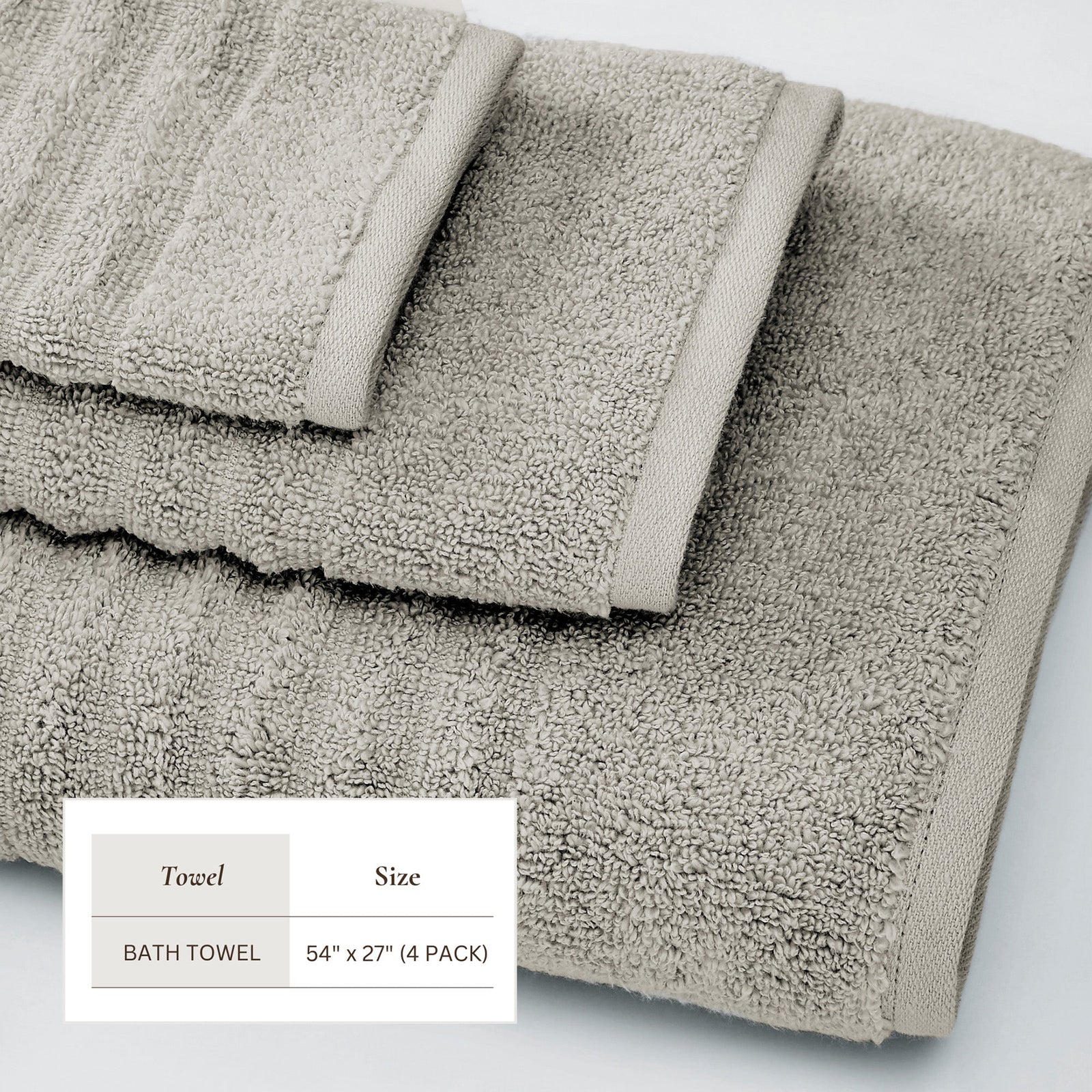 Luxury Combed Cotton Bath Towel Set - Karina Collection
