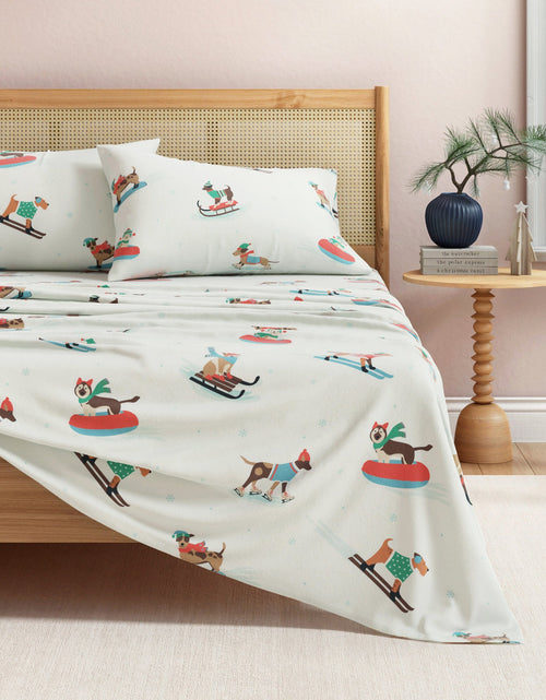 Load image into Gallery viewer, Turkish Cotton Christmas Flannel Sheet Set - Whittaker Collection
