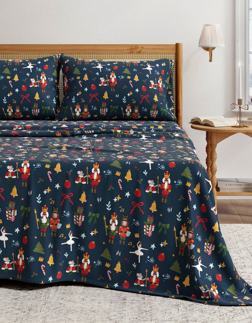 Load image into Gallery viewer, Turkish Cotton Christmas Flannel Sheet - Whittaker Collection
