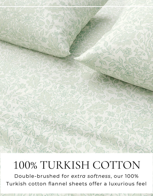 Load image into Gallery viewer, Turkish Cotton Flannel Sheet Set - Winter Floral Collection
