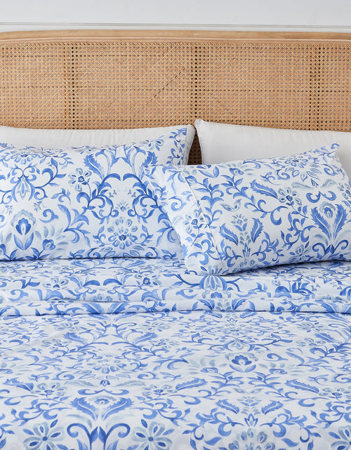 Load image into Gallery viewer, Watercolor Floral Sheet Set - Delia Collection
