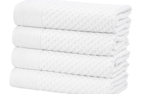 Cotton Diamond Waffle Weave Bath Towel Set - Grayson Collection
