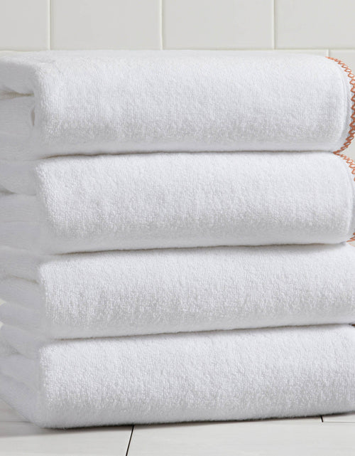 Load image into Gallery viewer, Cotton Border-Stitched 6-Piece Towel Set - Valery Collection
