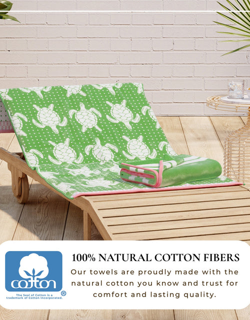 Load image into Gallery viewer, Cotton Velour Beach Towel - Maui Collection
