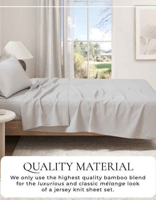 Load image into Gallery viewer, Viscose from Bamboo &amp; Cotton Blend Jersey Knit Sheets
