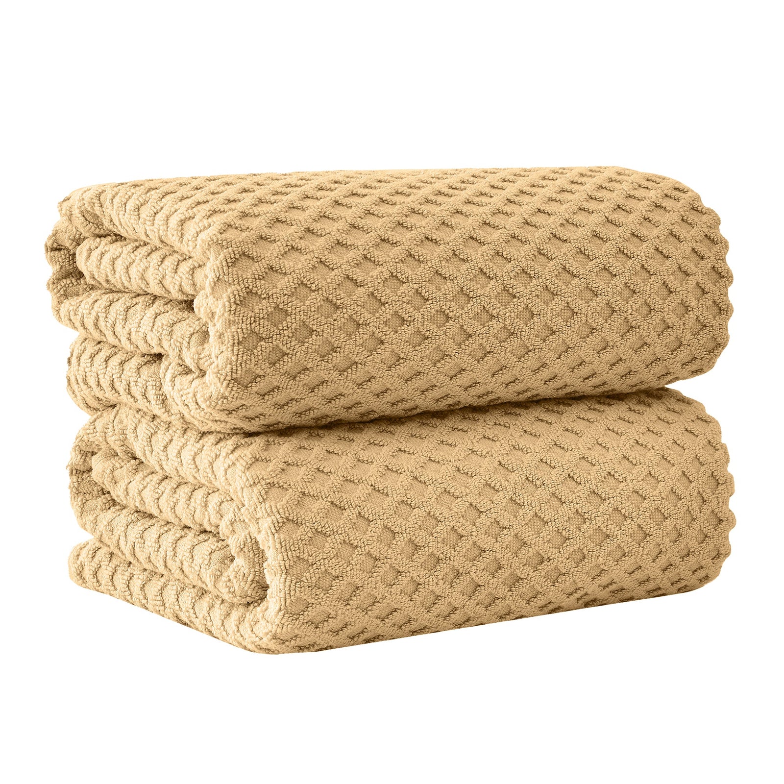 Cotton Diamond Waffle Weave Bath Towel Set - Grayson Collection