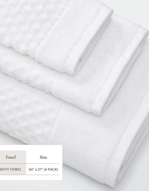 Load image into Gallery viewer, Cotton Diamond Waffle Weave Bath Towel Set - Grayson Collection

