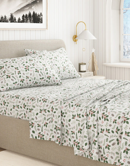 Load image into Gallery viewer, Turkish Cotton Christmas Flannel Sheet Set - Whittaker Collection
