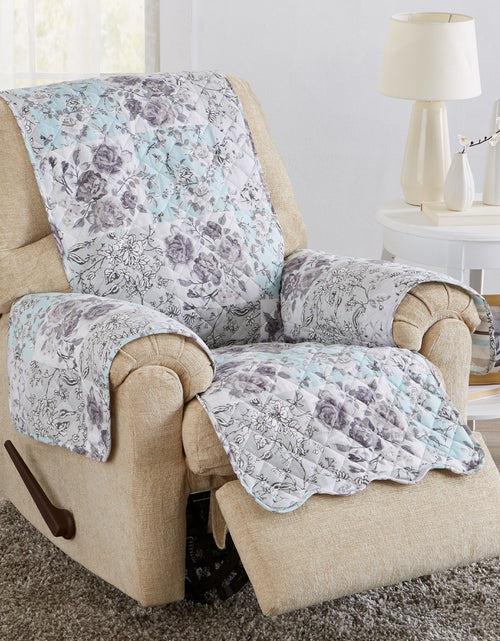 Load image into Gallery viewer, Reversible Floral Patchwork Furniture Protector - Maribel Collection
