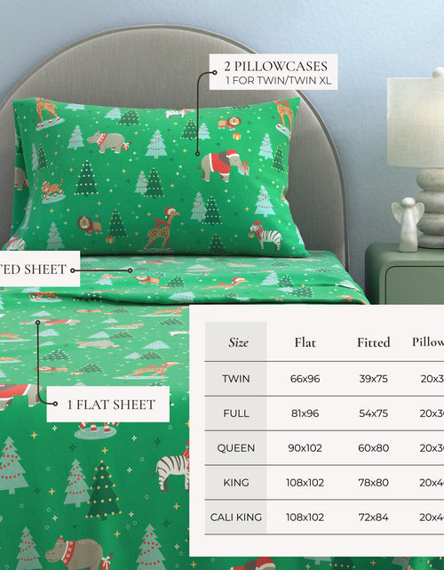 Load image into Gallery viewer, Turkish Cotton Christmas Flannel Sheet - Whittaker Collection
