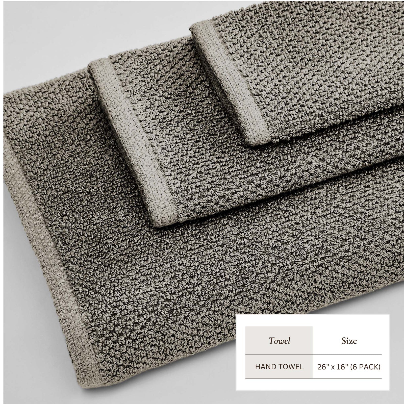 Cotton Textured Bath Towel Set - Acacia Collection