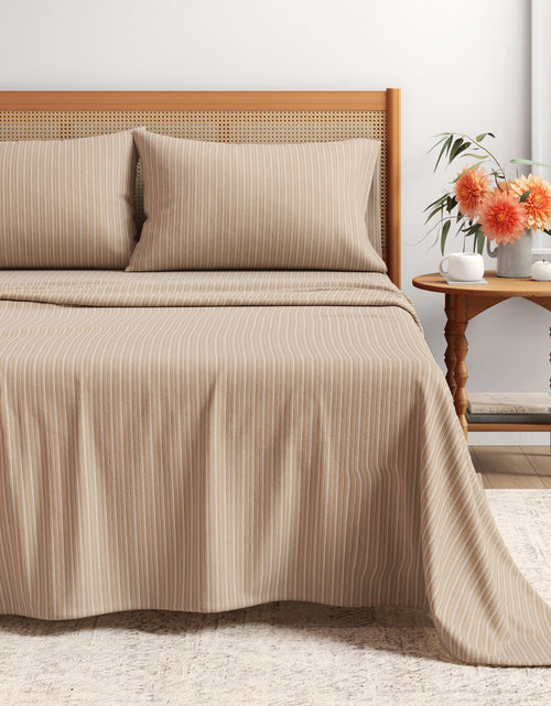 Load image into Gallery viewer, Turkish Cotton Flannel Sheet Set - Plaid &amp; Stripe Collection
