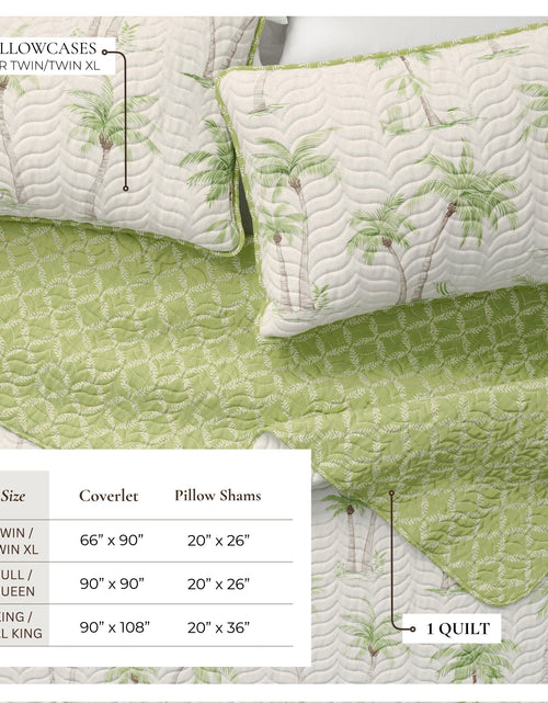 Load image into Gallery viewer, West Palm Trees Coastal Quilt Set - Coronado Collection
