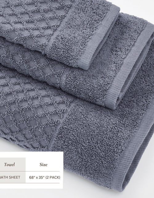 Load image into Gallery viewer, Cotton Diamond Waffle Weave Bath Towel Set - Grayson Collection
