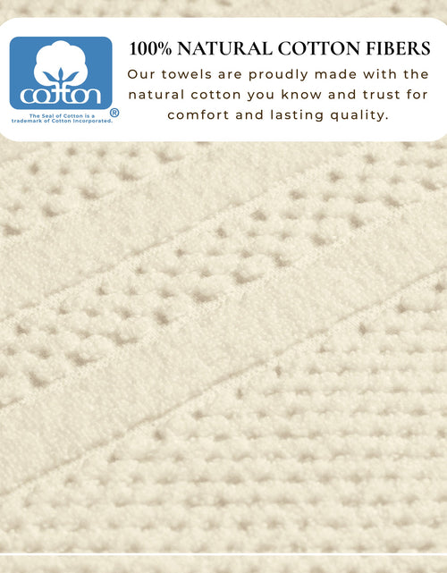 Load image into Gallery viewer, 100% Cotton Checkered Jacquard Bath Towel Set - Giuliana Collection
