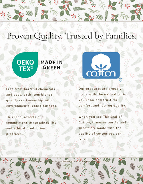 Load image into Gallery viewer, Turkish Cotton Christmas Flannel Sheet Set - Whittaker Collection
