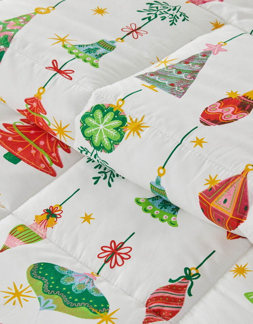 Load image into Gallery viewer, Reversible Christmas Comforter and Sham Set - Holiday / Lodge Odette Collection
