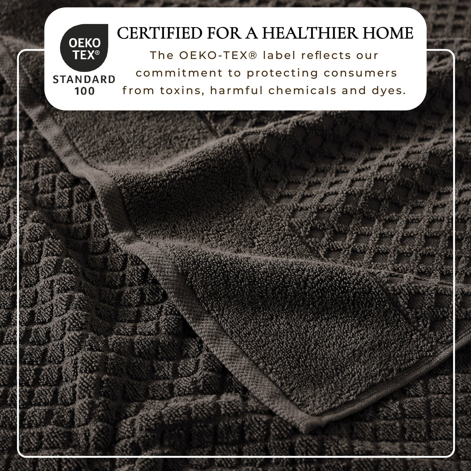 Cotton Diamond Waffle Weave Bath Towel Set - Grayson Collection