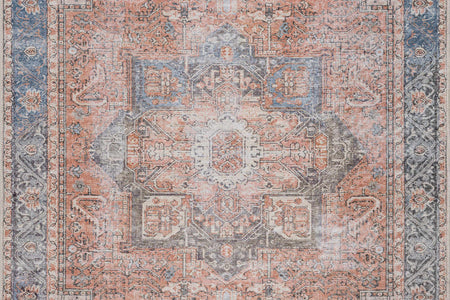Rosman Distressed Washable Area Rug