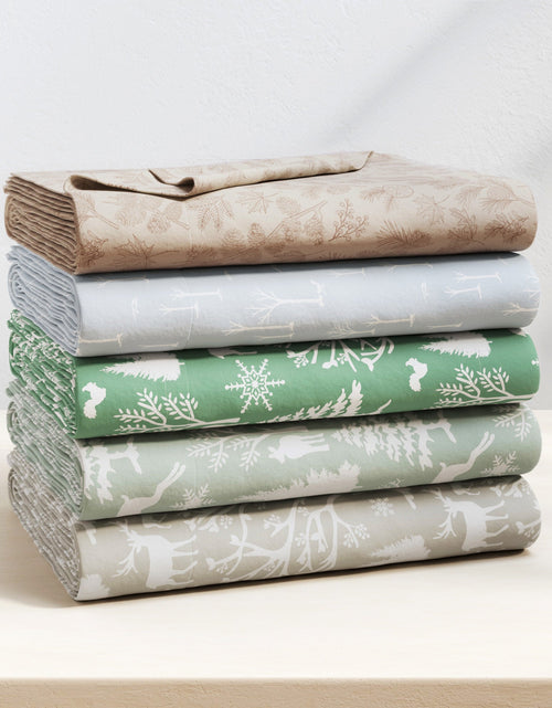 Load image into Gallery viewer, Turkish Cotton Flannel Sheet Set - Elevated Lodge Collection
