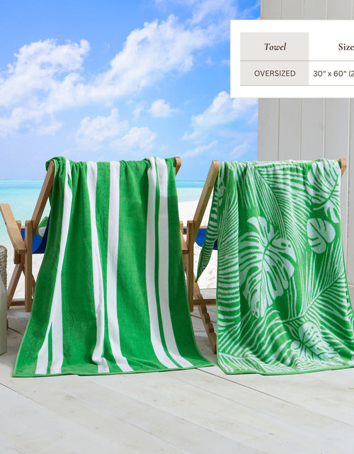 Load image into Gallery viewer, Cotton Velour Beach Towel - Maui Collection
