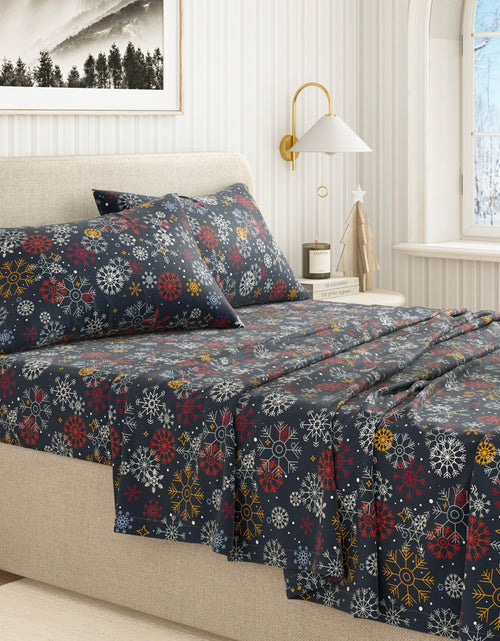 Load image into Gallery viewer, Turkish Cotton Flannel Sheet - Lakeview Collection
