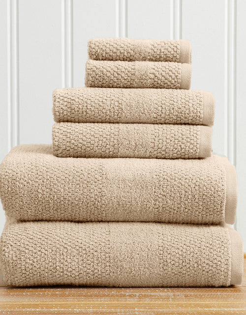 Load image into Gallery viewer, 100% Cotton Woven Texture Bath Towel Set - Marbella Collection
