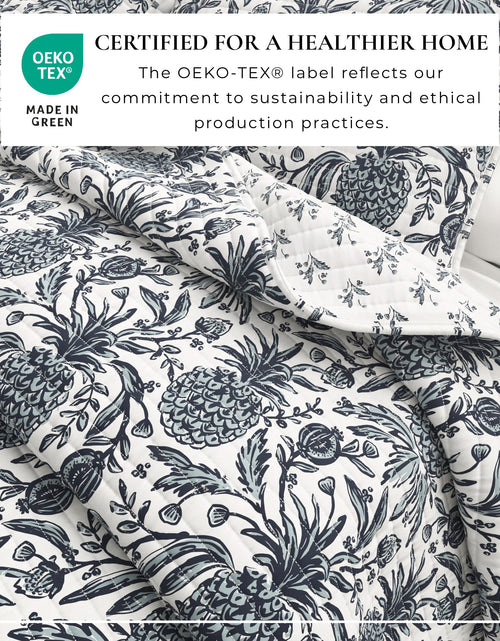 Load image into Gallery viewer, Coastal Printed Cotton Quilt Set - Bernice Collection
