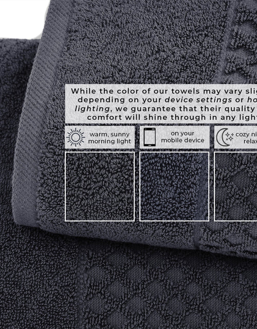 Load image into Gallery viewer, Cotton Diamond Waffle Weave Bath Towel Set - Grayson Collection
