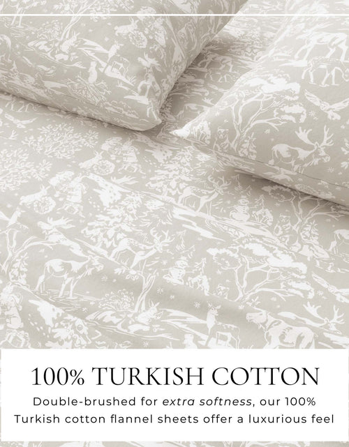 Load image into Gallery viewer, Turkish Cotton Flannel Sheet Set - Elevated Holiday Collection
