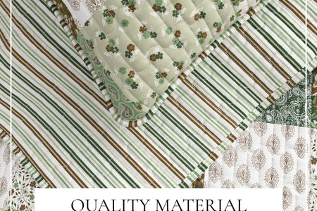 Floral Patchwork Quilt Set - Damia Collection