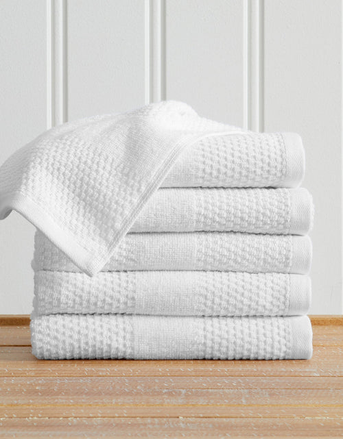 Load image into Gallery viewer, 100% Cotton Woven Texture Bath Towel Set - Marbella Collection
