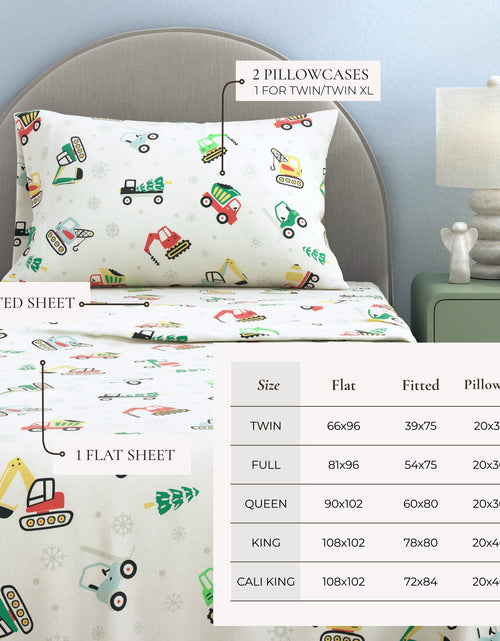 Load image into Gallery viewer, Turkish Cotton Christmas Flannel Sheet - Whittaker Collection
