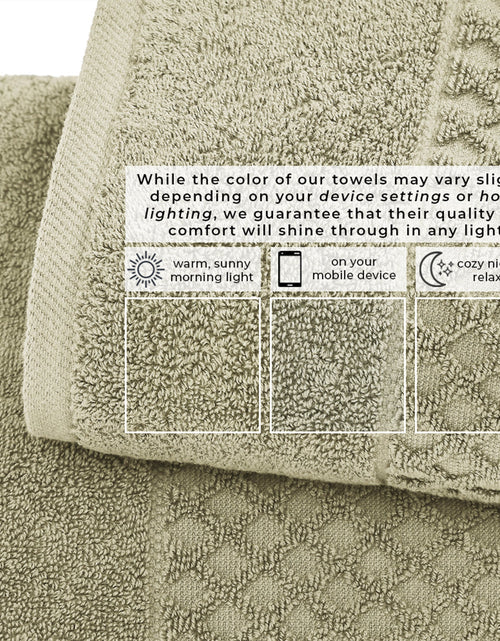 Load image into Gallery viewer, Cotton Diamond Waffle Weave Bath Towel Set - Grayson Collection
