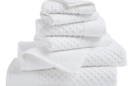 Cotton Diamond Waffle Weave Bath Towel Set - Grayson Collection