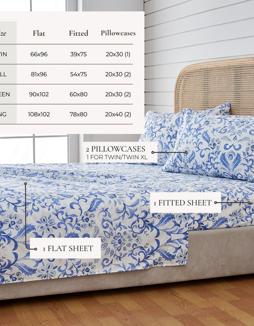 Load image into Gallery viewer, Watercolor Floral Sheet Set - Delia Collection
