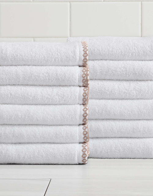 Load image into Gallery viewer, Cotton Border-Stitched 6-Piece Towel Set - Valery Collection
