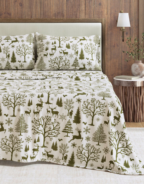Load image into Gallery viewer, Turkish Cotton Flannel Sheet - Lakeview Collection
