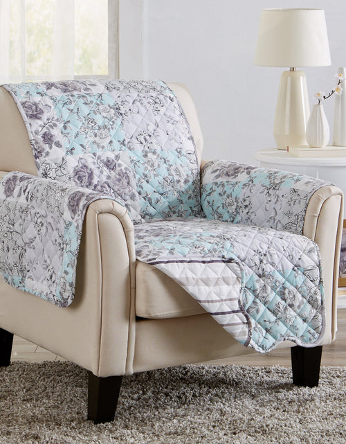 Load image into Gallery viewer, Reversible Floral Patchwork Furniture Protector - Maribel Collection
